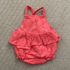 NWT- Janie and Jack Coral Lace Bubble